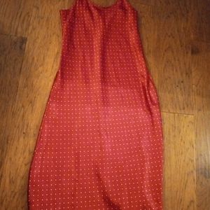 NEW Enchanting MEDIUM Red Polka Dot 40" Midi Lingerie.